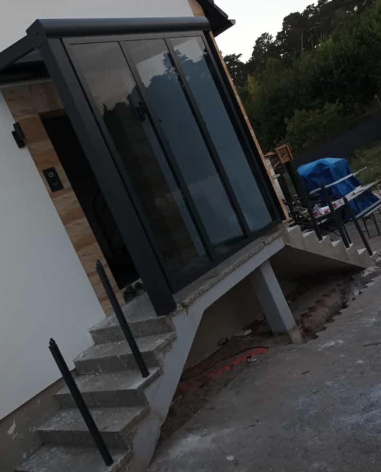 01 glas vorbau hauseingang – Fensterbau Moers