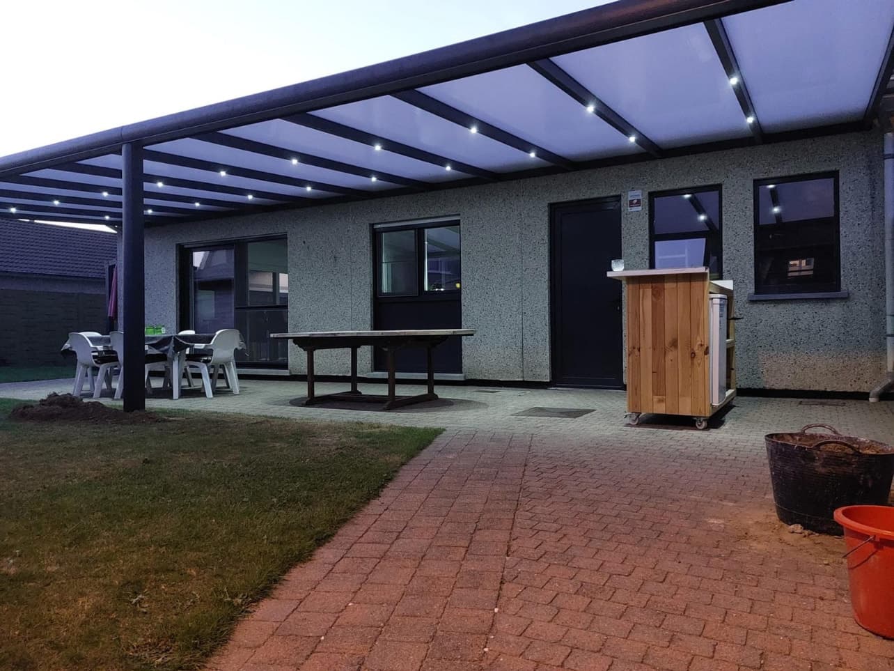 03 terrassenueberdachung anthrazit led – Fensterbau Moers